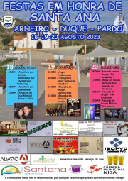 Cartaz Festa em Honra de Santa Ana 2023 - Nisa