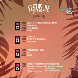 Cartaz Festas de Verão 2023 - Ermidas-Sado