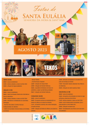 Cartaz Festas de Santa Eulália 2023 - Vila Nova de Gaia