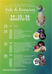 Cartaz Festas de Vale de Barreiras 2023 - São Mamede