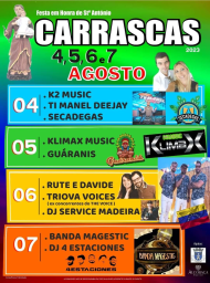 Cartaz Festa em Honra de Santo António 2023 - Carrascas