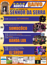 Cartaz Festas em Honra do Senhor da Serra 2023 - Raivo