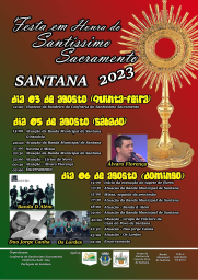 Cartaz Festa em Honra do Santíssimo Sacramento 2023 - Santana