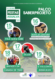 Cartaz Festas de Agualva 2023 - Palco Saberprojeto - Ilha Terceira