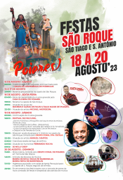 Cartaz Festa de São Roque 2023 - Poiares