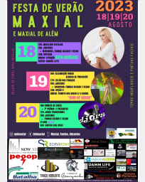 Cartaz Festa de Verão 2023 - Maxial