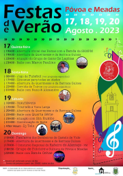 Cartaz Festas em honra de S. Jacinto 2023 - Povoa e Meadas