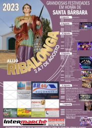 Cartaz Festas em Honra de Santa Bárbara 2023 - Ribalonga