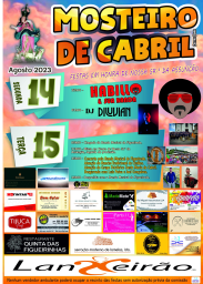 Cartaz Festas de Mosteiro de Cabril 2023 - Castro Daire