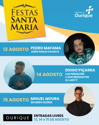 Cartaz Festas de Santa Maria 2023 - Ourique