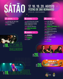 Cartaz Festas de São Bernardo 2023 - Sátão
