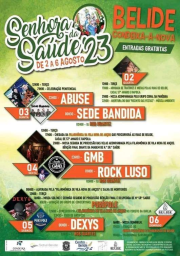 Cartaz Festas da Senhora da Saúde 2023 - Belide