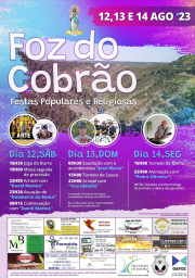 Cartaz Festas de Foz do Cobrão 2023 - Castelo Branco