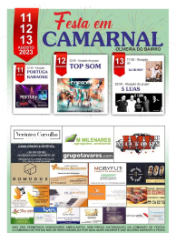 Cartaz Festa em Camarnal 2023 - Oliveira do Bairro