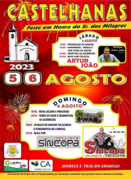 Cartaz Festa em Honra do Senhor do Milagres 2023 - Castelhanas