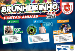 Cartaz Festas Anuais 2023 - Brunheirinho