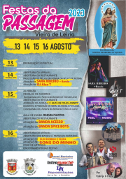 Cartaz Festas da Passagem 2023 - Vieira de Leiria
