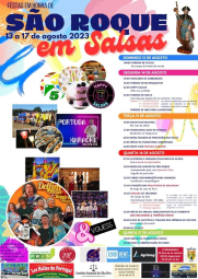 Cartaz Festa em Honra de São Roque 2023 - Salsas