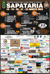 Cartaz Festa em Honra de Nossa Senhora da Purificação 2023 - Sapataria
