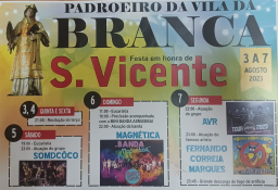 Cartaz Festa em Honra de São Vicente 2023 - Branca