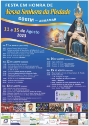 Cartaz Festa em Honra de Nossa Senhora da Piedade 2023 - Gogim