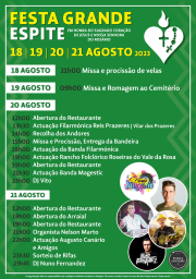 Cartaz Festa Grande de Espite 2023 - Ourém