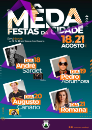 Cartaz Festas da Cidade 2023 - Mêda