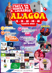 Cartaz Festa em Honra de São Lourenço 2023 - Alagoa