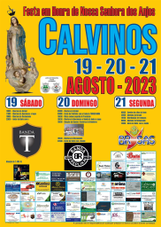 Cartaz Festa em Honra de Nossa Senhora dos Anjos 2023 - Calvinos
