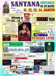 Cartaz Festas de Santana 2023 - Vil de Matos