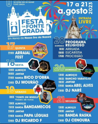 Cartaz Festa da Fonte Grada 2023 - Torres Vedras