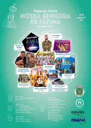 Cartaz Festa em Honra de Nossa Senhora de Fátima 2023 - Estradinha