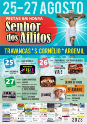 Cartaz Festas em Honra do Sr dos Aflitos 2023 - Argemil