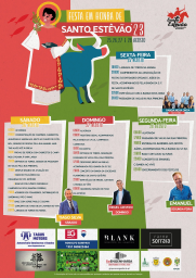 Cartaz Festas de Santo Estêvão 2023 - Benavente