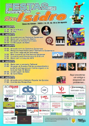 Cartaz Festas em Honra de Santo Isidoro 2023 - Cova da Serpe