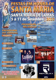 Cartaz Festa em Honra de Santa Maria 2023 - Santa Maria de Lamas