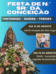 Cartaz Festa Nossa Senhora da Conceição 2023 - Fontainhas