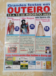 Cartaz Grandes Festas em Outeiro 2023 - Bragança