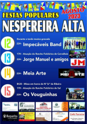 Cartaz Festas Populares 2023 - Nespereira Alta