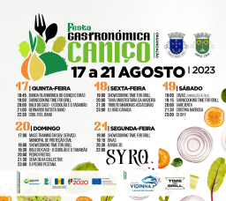 Cartaz Festa Gastronómica 2023 - Caniço