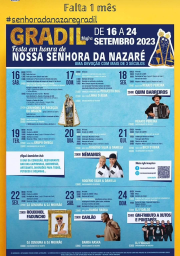 Cartaz Festas de Gradil 2023 - Mafra