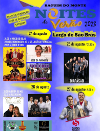 Cartaz Noites de Verão 2023 - Baguim do Monte