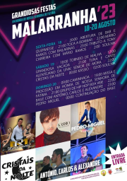 Cartaz Festas de Malarranha 2023 - Pavia