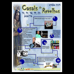 Cartaz Festas de Verão 2023 - Casais de Revelhos