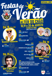 Cartaz Festas de Verão 2023 - Alter do Chão