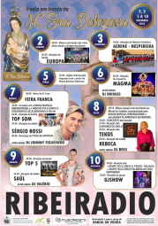 Cartaz Festas da Nossa Senhora Dolorosa 2023 - Ribeiradio