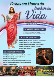 Cartaz Festas em Honra do Senhora da Vida 2023 - Cavalões