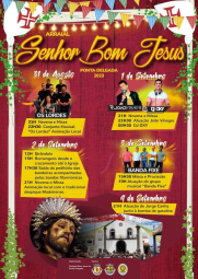 Cartaz Arraial Senhor do Bom Jesus 2023 - Ponta Delgada