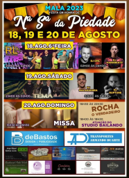 Cartaz Festa em Honra de Nossa Senhora da Piedade 2023 - Mala