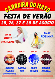 Cartaz Festas de Verão 2023 - Carreira do Mato 